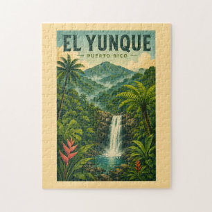 El Yunque Nationaal Bos Puerto Rico Illustratie Legpuzzel