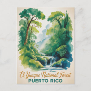 El Yunque Nationaal Bos Puerto Rico Natuur Briefkaart