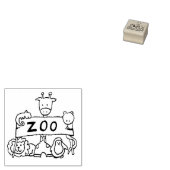 El zoo rubberstempel (Gestempeld)