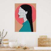 Ela de perfil - camadas poster (Keuken)