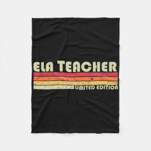 Ela Leraar Grappig Baan Titel Beroep Verjaardag Wo Fleece Deken