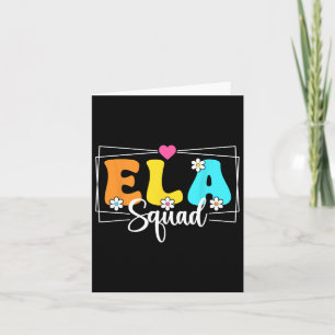 Ela Squad Leraar Terug naar school Engelse taal Kaart
