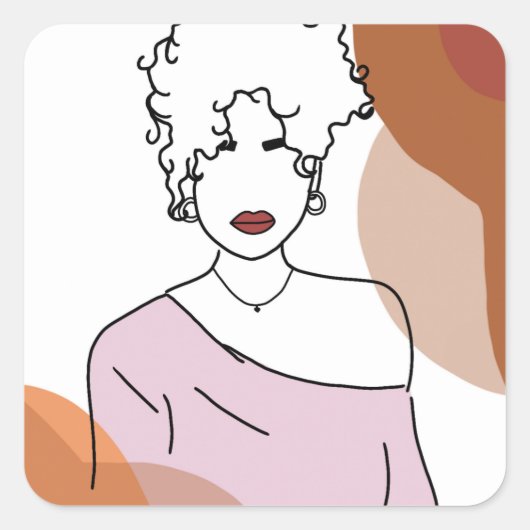 Ela Vierkante Sticker (Voorkant)