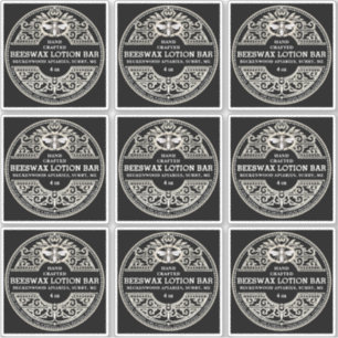Elaborer Black Beeswax Lotion Bar ou Étiquette de 