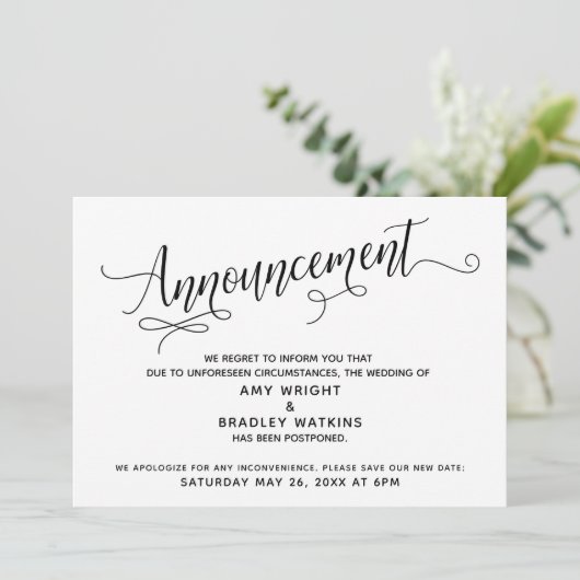 Elaborer le Faire-part Mariage repoussé de script (Debout devant)