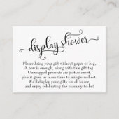 Elaborer Script Display Baby shower carte cadeau (Devant)