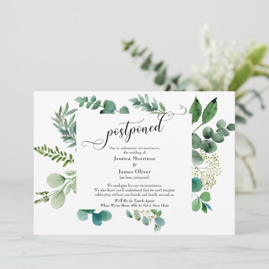Elaborer Script Eucalyptus Postpond carte Mariage (Debout devant)