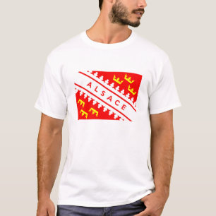 elace provincie frankrijk vlagnaam t-shirt