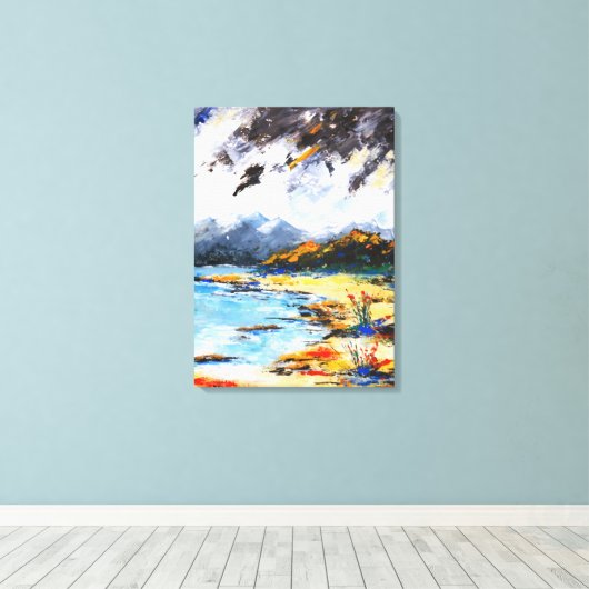 Elafonisos, Griekenland Canvas Afdruk (Insitu (Houten vloer))