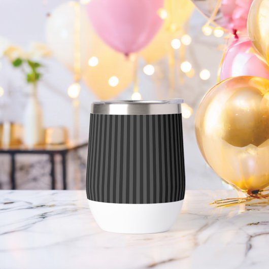 Elagnat Black & Smoky Black Vertical Stripes (Enterrement de vie de garçon)