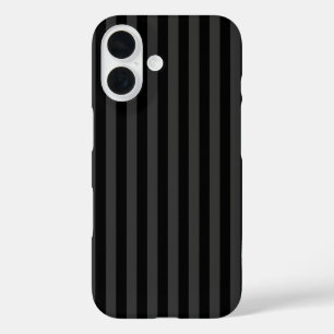Elagnat Black & Smoky Black Vertical Stripes iPhone 16 Hoesje