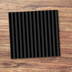 Elagnat Black & Smoky Black Vertical Stripes Post-it® Notes