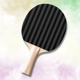 Elagnat Black & Smoky Black Vertical Stripes Tafeltennisbatje