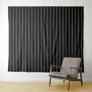 Elagnat Black & Smoky Black Vertical Stripes Wandkleed