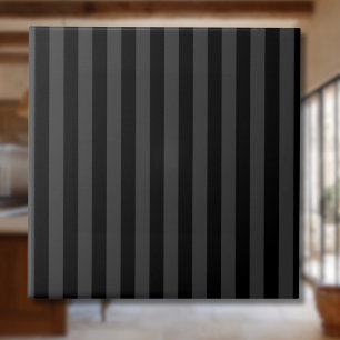 Elagnat Zwart & Rookzwart Verticale Strepen Tegeltje