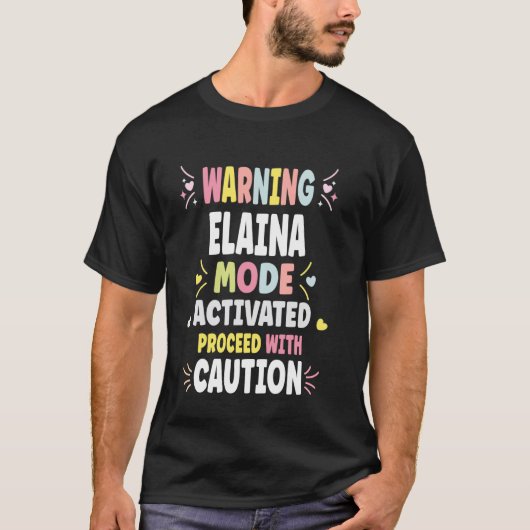 ELAINA Personalized Women's Custom ELAINA T-shirt (Voorkant)