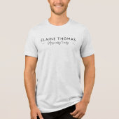 ELAINE THOMAS Magically Trendy Wand Sparkle Black Tri-Blend Shirt (Voorkant)