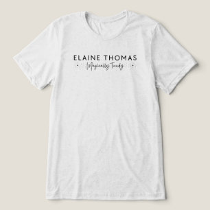 ELAINE THOMAS Magically Trendy Wand Sparkle Black Tri-Blend Shirt