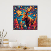 Élan de fête orné de décorations de Noël (Cuisine)