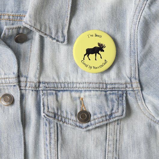 Eland cartoon illustratie ronde button 5,7 cm (In situ)
