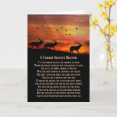 Eland en Zonsondergang Zomerzonnewende Zegeningen Kaart (Gele Bloem)