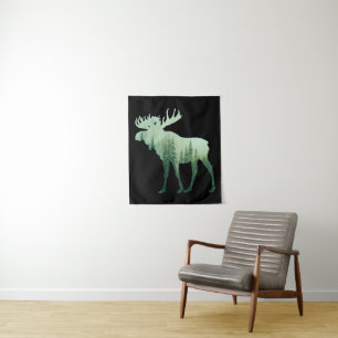 Eland Herten En Bos Natuur Wandkleed