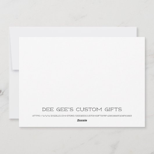 eland ver uit elkaar feestdagenkaart (Achterkant)