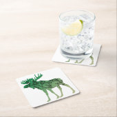 elandboom vierkante kartonnen onderzetter (Insitu)