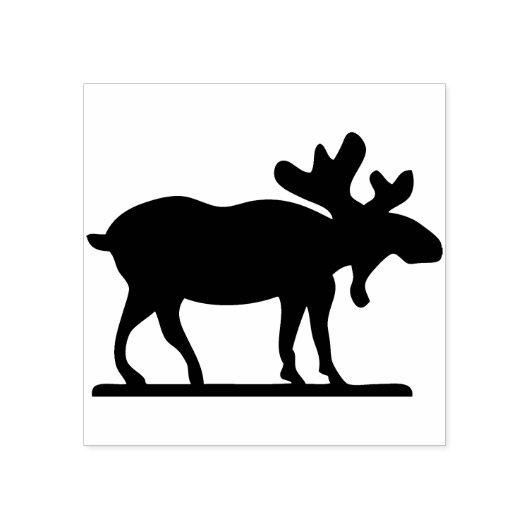 elandsilhouet kunststempel rubberstempel (Afrduk)