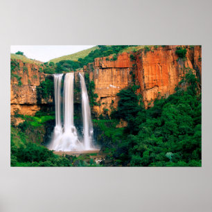 Elandsrivier-waterval, Mpumalanga, Zuid-Afrika Poster
