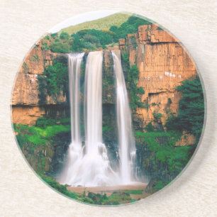 Elandsrivier-waterval, Mpumalanga, Zuid-Afrika Zandsteen Onderzetter