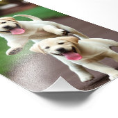 Élargissement de la photo en satin du chiot du lab (Coin)