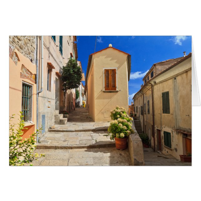 Elba Island - uitzicht in Marciana (Voorkant Horizontaal)