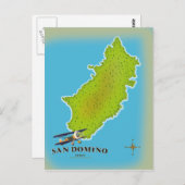 Elba Italië kaart reisposter (Voorkant / Achterkant)