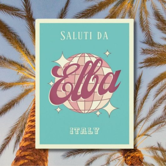 Elba Italië vakantie Retro Briefkaart