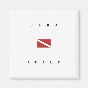 Elba Italy Scuba Dive Flag Magneet