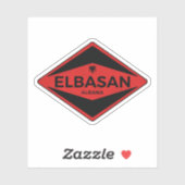 Elbasan Albanese Vintage Sticker (Vel)
