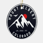 Elbert - Colorado 14ers vier Keramisch Ornament (Links)