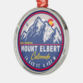 Elbert - Colorado 14ers vier Metalen Ornament (Links)