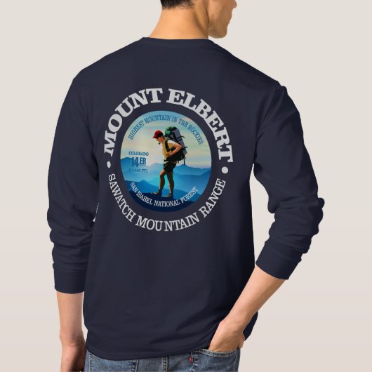 Elbert monteren (Hiker C) T-shirt (Achterkant)