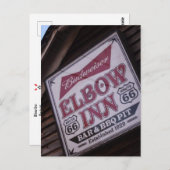 Elbow Inn Sign Briefkaart (Voorkant / Achterkant)