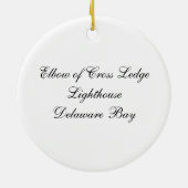 Elbow van Cross Ledge Lighthouse Keramisch Ornament (Achterkant)