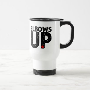 ELBOWS UP Bold Distressed Typography Reisbeker