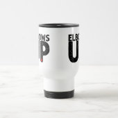 ELBOWS UP Bold Distressed Typography Reisbeker (Center)