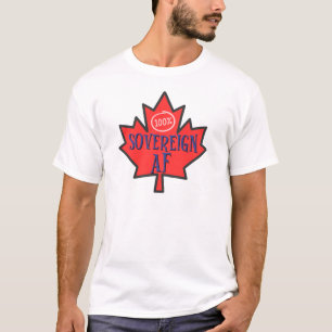Elbows Up Canada 100% soeverein gemaakt in Canada T-shirt