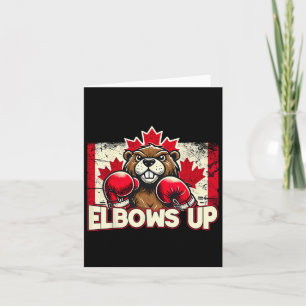 Elbows Up Canada Canadese Counter Tariffs Beaver B Kaart