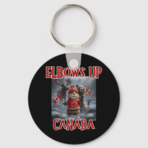 Elbows Up Canada EST 1867 Trotse Canadese Sterke C Sleutelhanger