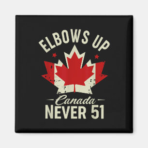 Elbows Up Canada Never 51 Canada Vlag Stand Strong Magneet