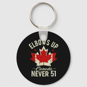 Elbows Up Canada Never 51 Canada Vlag Stand Strong Sleutelhanger