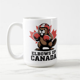 Elbows Up Canada | Quirky Canadian Pride Gift Koffiemok